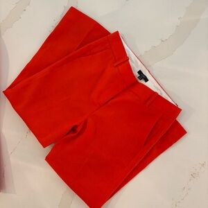 J. Crew Red Ankle Cropped Pants